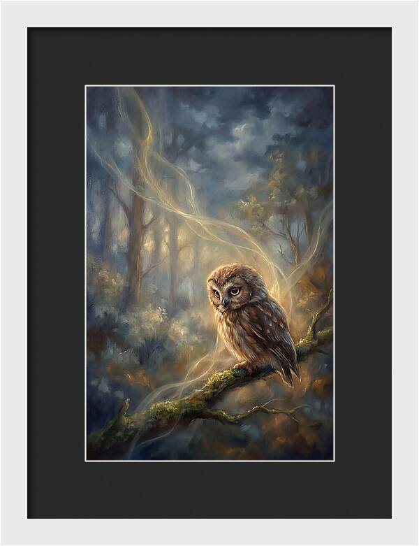 Little Owl In Forest