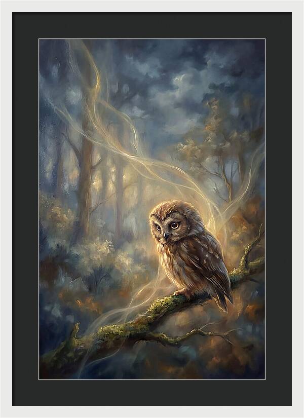 Little Owl In Forest