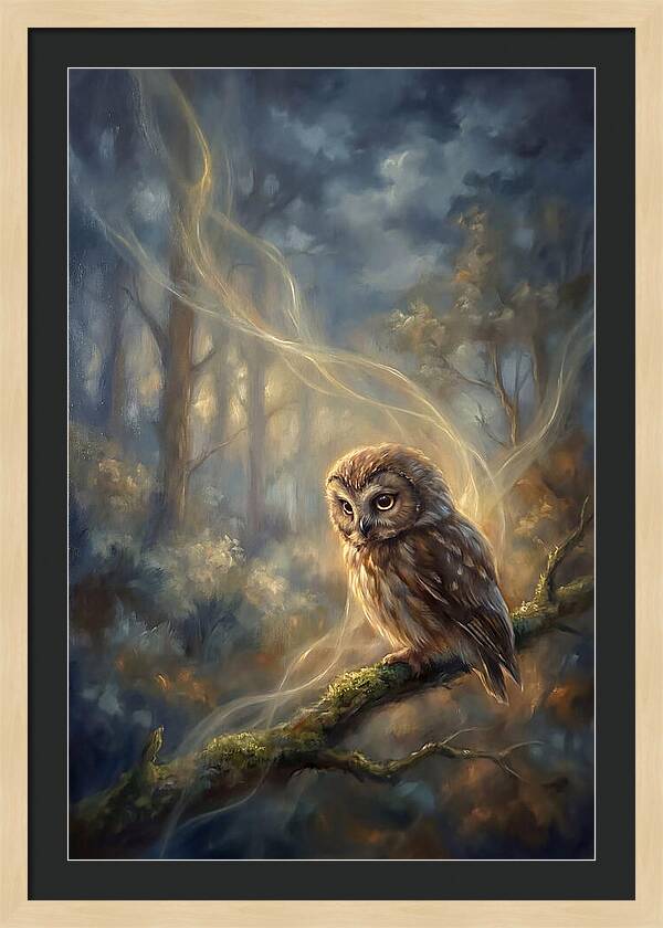 Little Owl In Forest