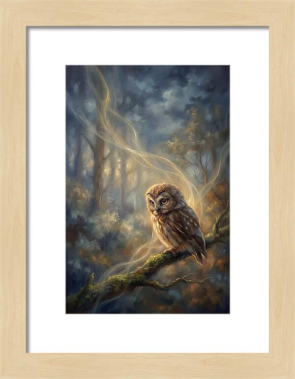 Little Owl In Forest