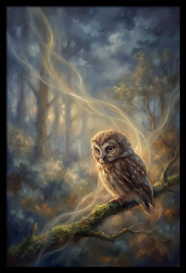Little Owl In Forest