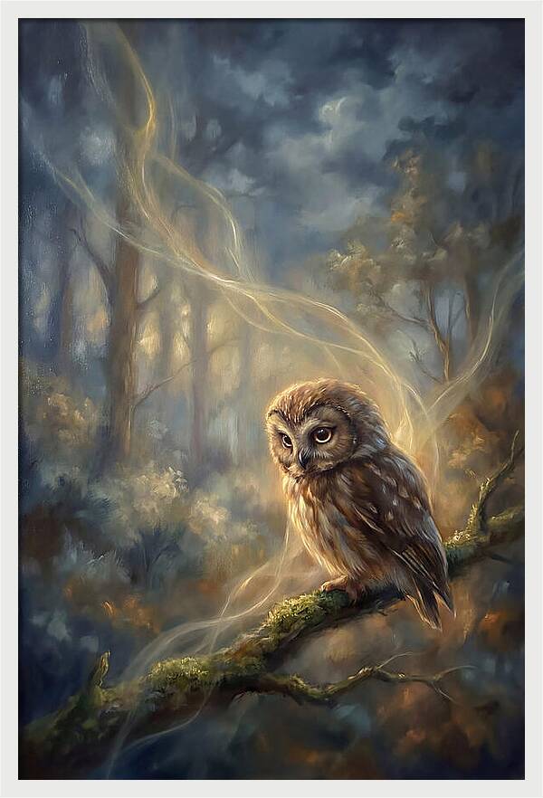 Little Owl In Forest