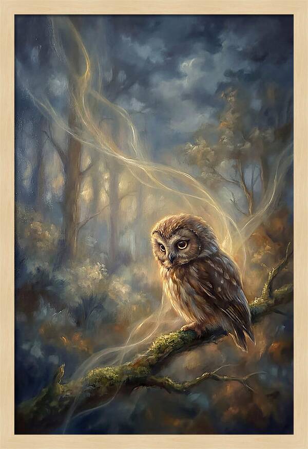 Little Owl In Forest