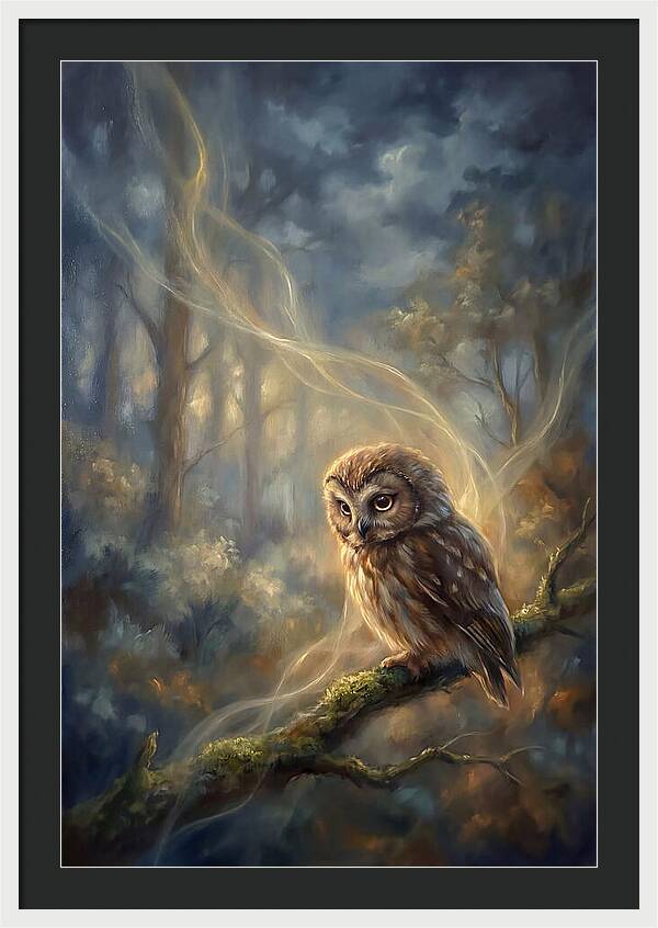 Little Owl In Forest