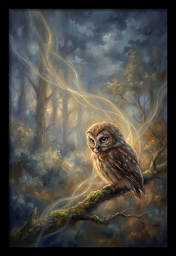 Little Owl In Forest