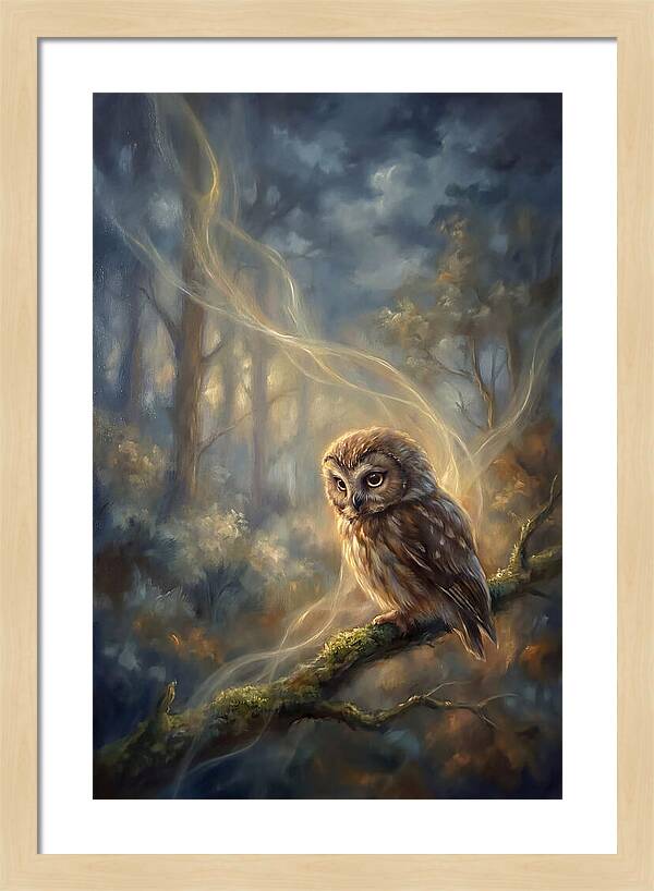 Little Owl In Forest
