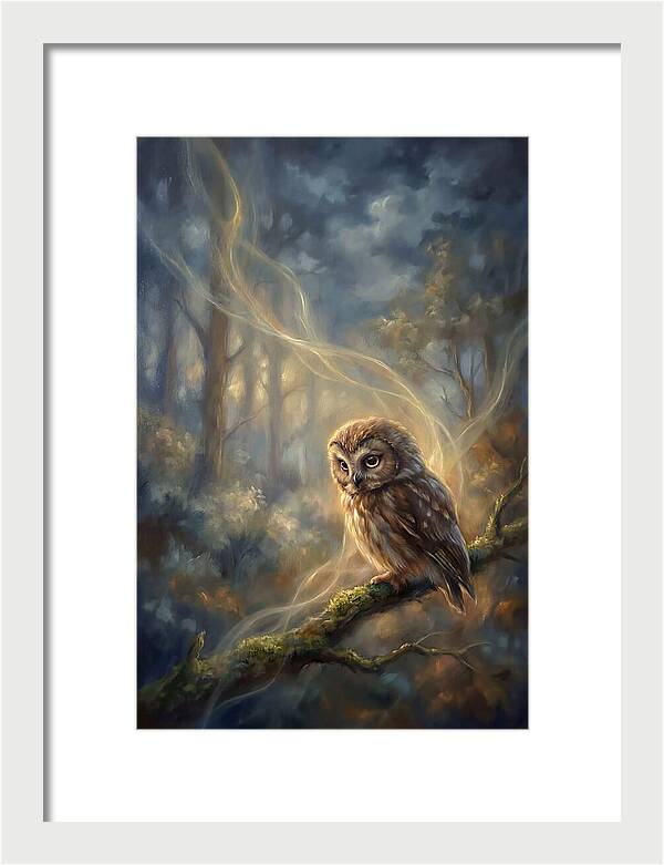Little Owl In Forest