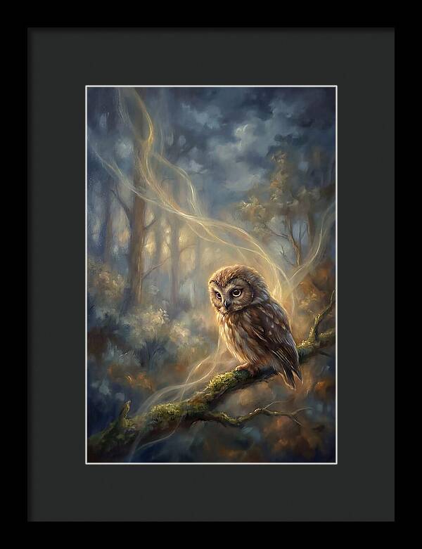 Little Owl In Forest