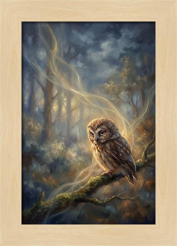 Little Owl In Forest