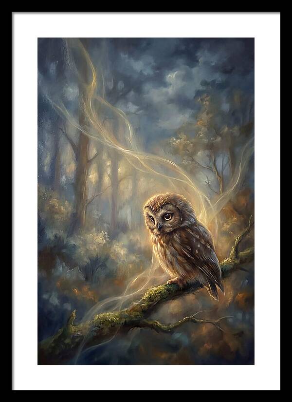 Little Owl In Forest