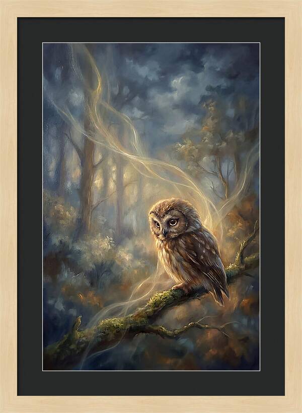 Little Owl In Forest