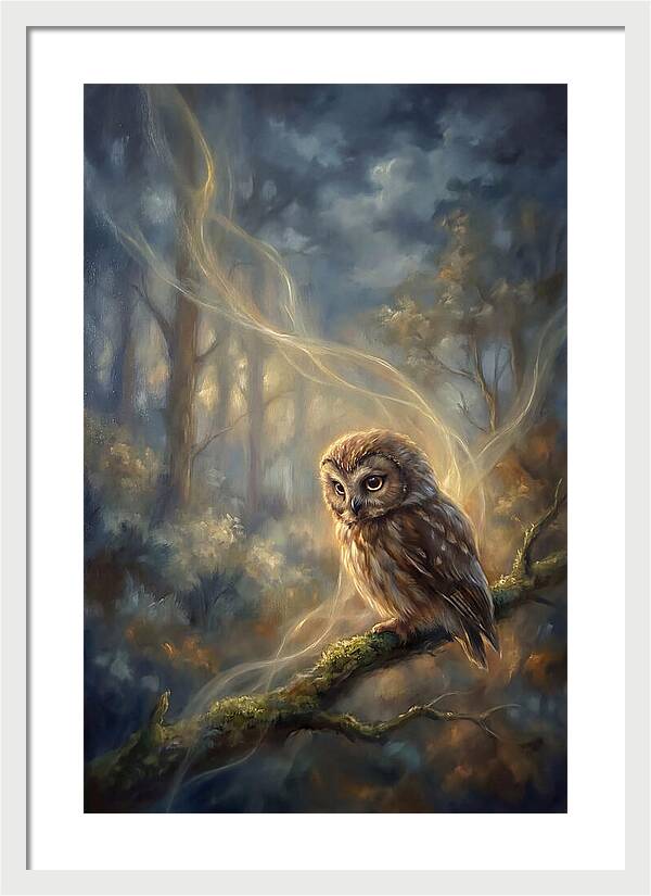 Little Owl In Forest