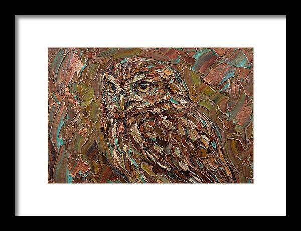 Little Owl In Palette Knife Style