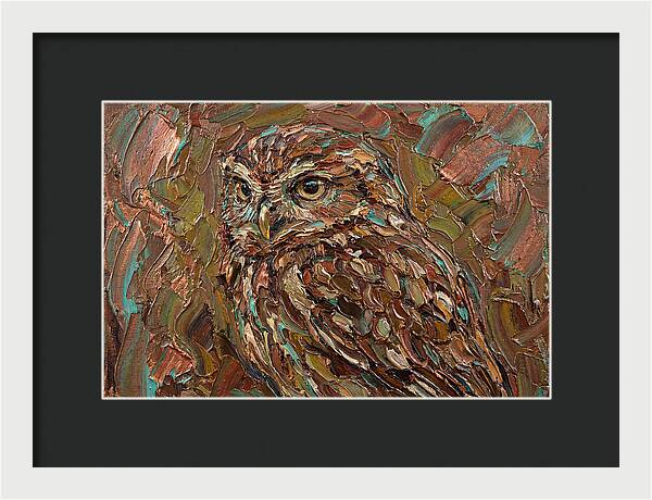 Little Owl In Palette Knife Style