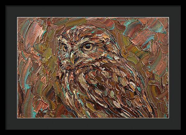 Little Owl In Palette Knife Style