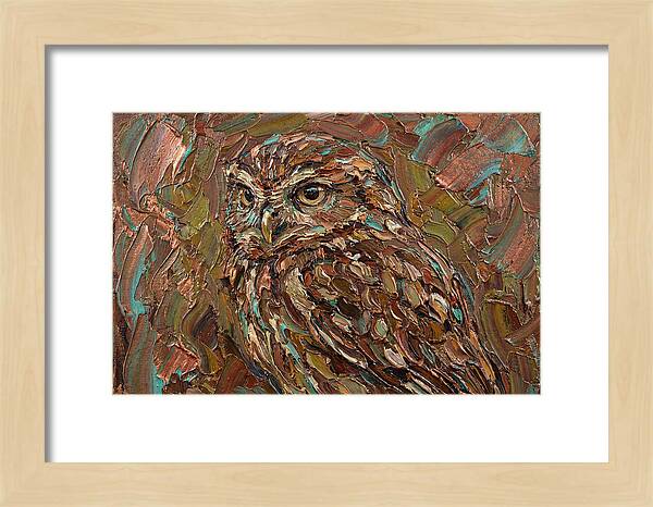 Little Owl In Palette Knife Style