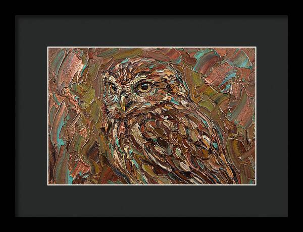 Little Owl In Palette Knife Style
