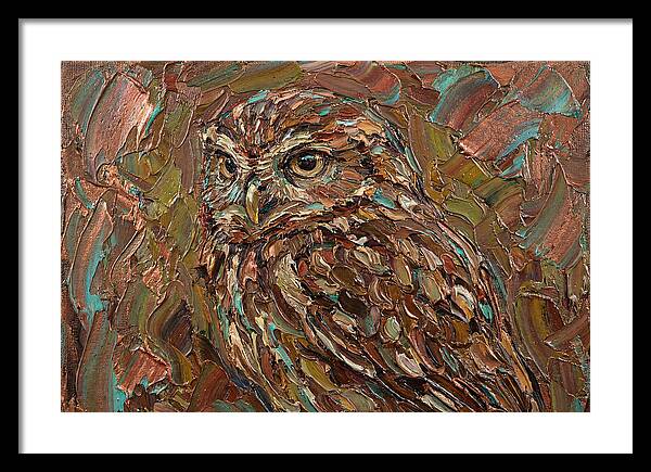 Little Owl In Palette Knife Style