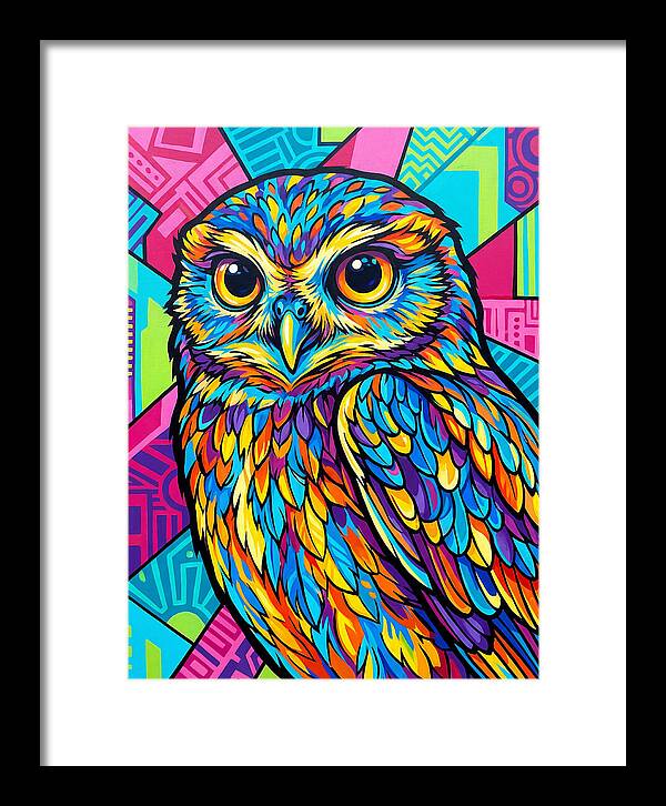 Little Owl In Vibrant Colors