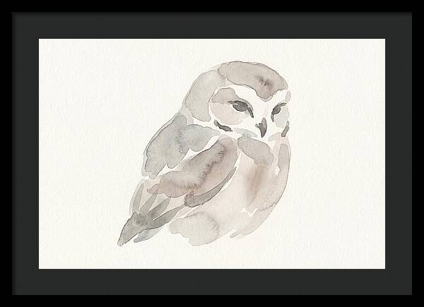 Little Owl Watercolor Study