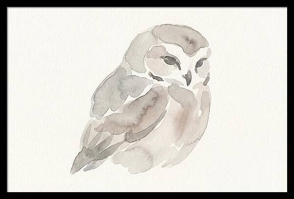 Little Owl Watercolor Study