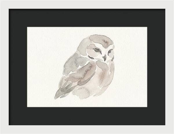 Little Owl Watercolor Study