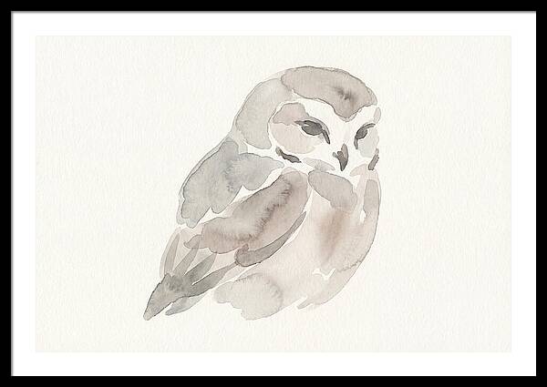 Little Owl Watercolor Study