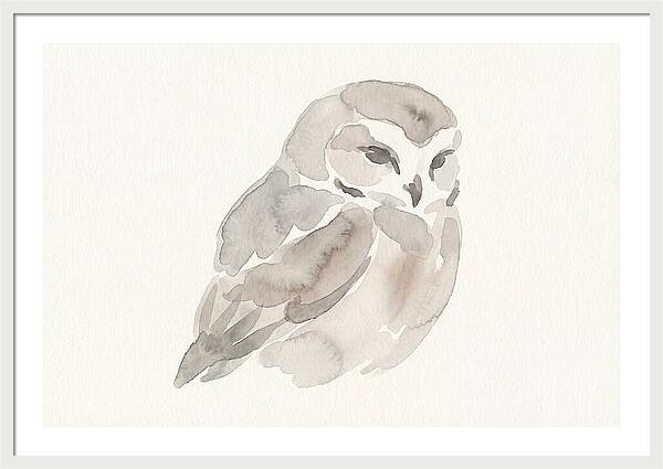 Little Owl Watercolor Study