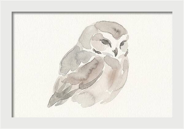 Little Owl Watercolor Study