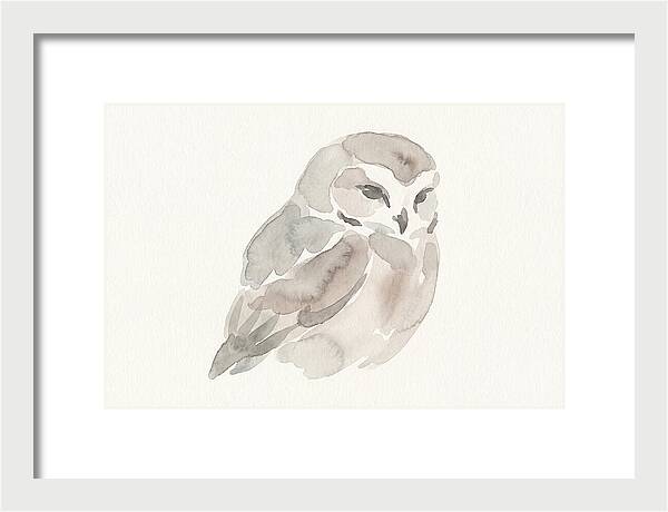 Little Owl Watercolor Study
