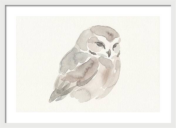 Little Owl Watercolor Study