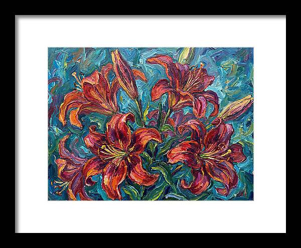 Lively Expressionist Lilies