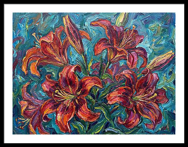 Lively Expressionist Lilies