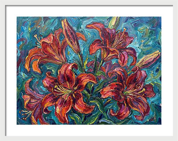 Lively Expressionist Lilies