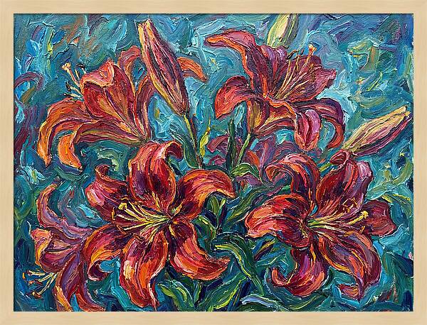 Lively Expressionist Lilies