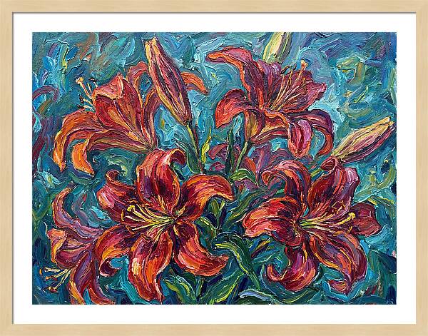 Lively Expressionist Lilies