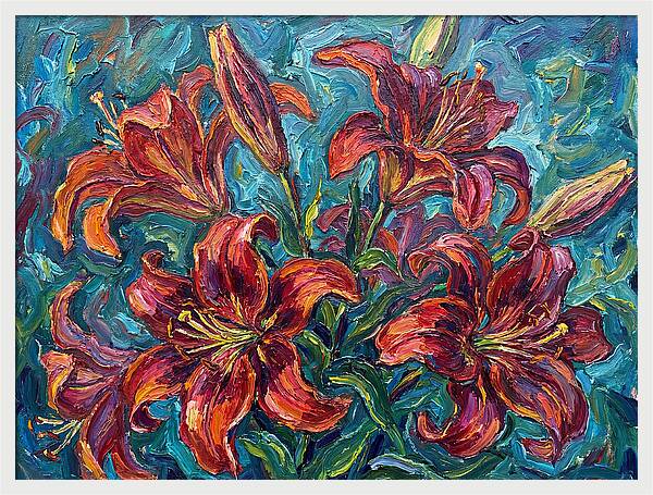 Lively Expressionist Lilies