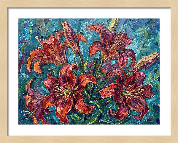 Lively Expressionist Lilies