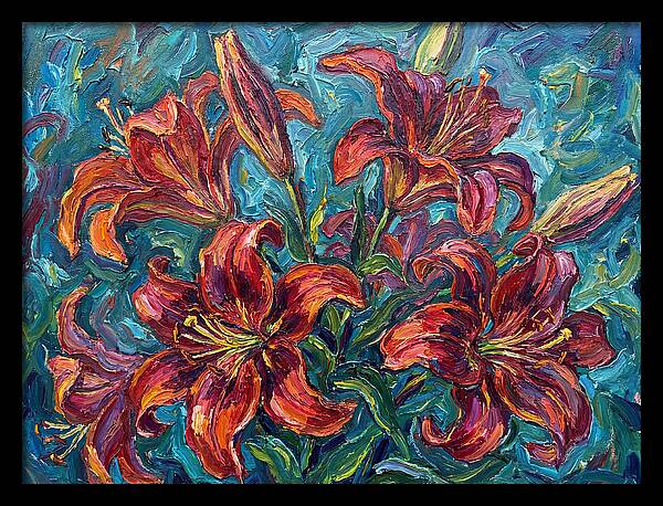 Lively Expressionist Lilies