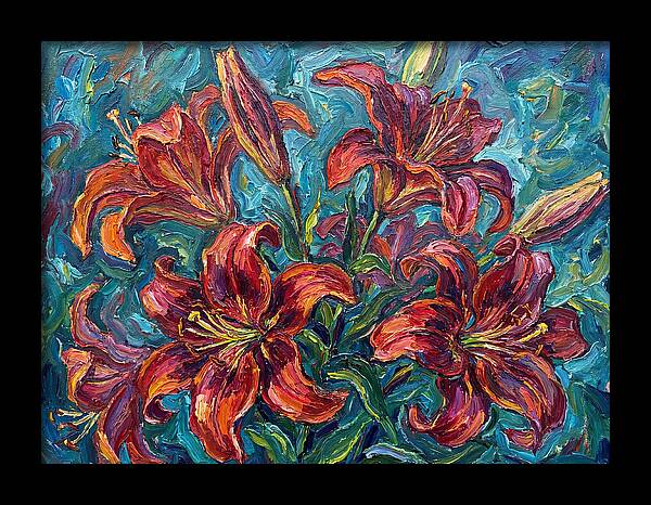 Lively Expressionist Lilies