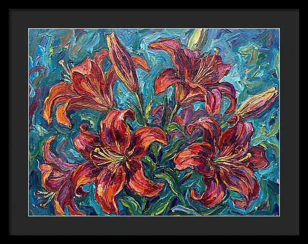 Lively Expressionist Lilies