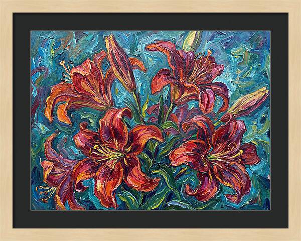 Lively Expressionist Lilies