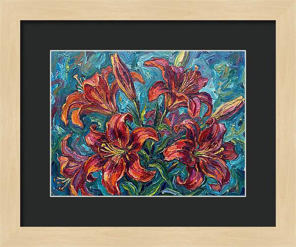 Lively Expressionist Lilies