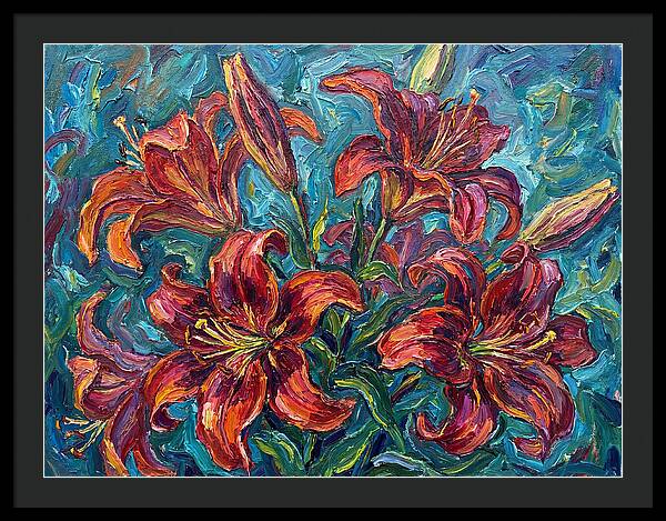 Lively Expressionist Lilies