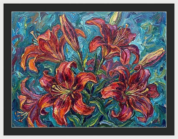 Lively Expressionist Lilies