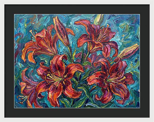 Lively Expressionist Lilies