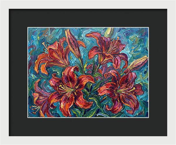 Lively Expressionist Lilies