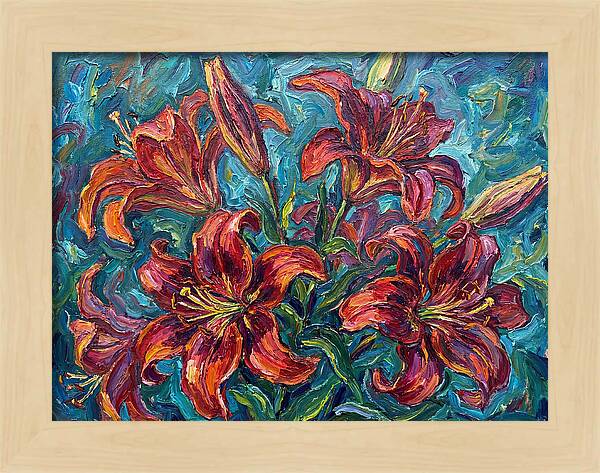 Lively Expressionist Lilies