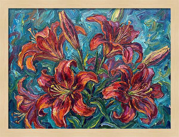 Lively Expressionist Lilies