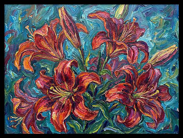 Lively Expressionist Lilies